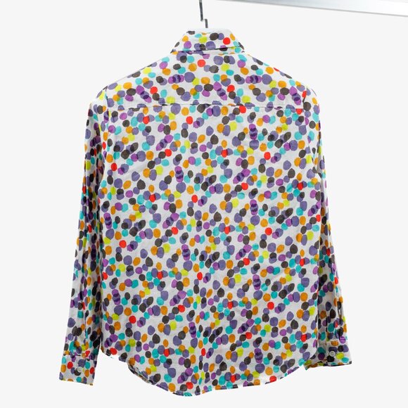Issey Miyake Polka Dot Button Down Shirt - Picture 2 of 12